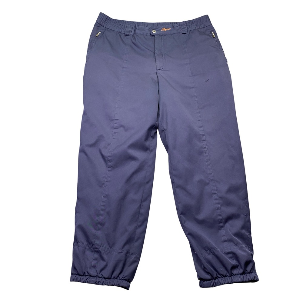 VTG Bogner Navy Blue Ski Pants Elastic Waist Palm Tree Lining Size 42‎ Hong Kong
